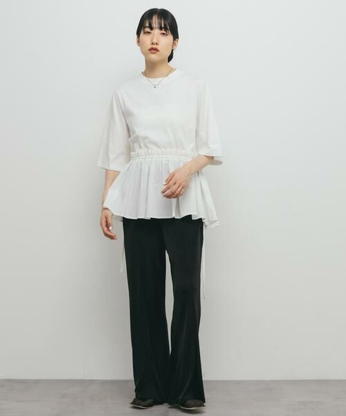 KBF / ケービーエフ Tシャツ | 汗ジミ防止ペプラムドッキングTEE | 詳細4