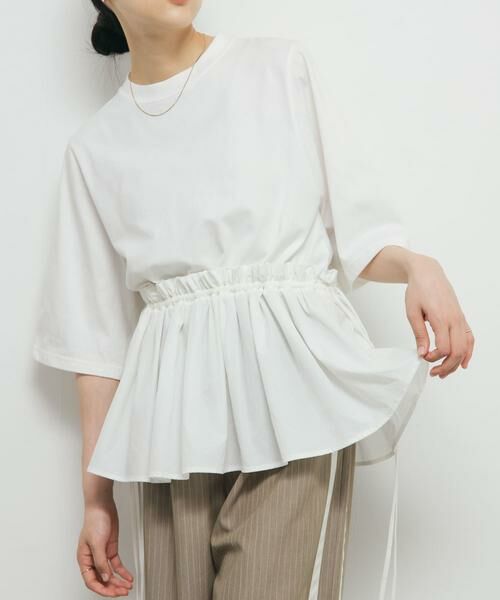 KBF / ケービーエフ Tシャツ | 汗ジミ防止ペプラムドッキングTEE | 詳細5