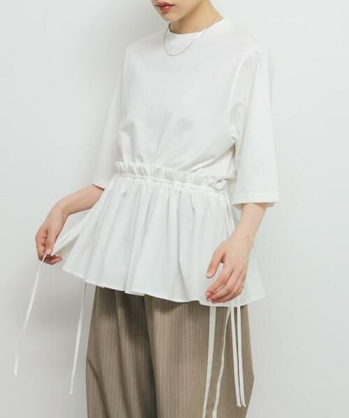 KBF / ケービーエフ Tシャツ | 汗ジミ防止ペプラムドッキングTEE | 詳細6