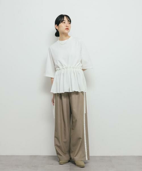 KBF / ケービーエフ Tシャツ | 汗ジミ防止ペプラムドッキングTEE | 詳細8