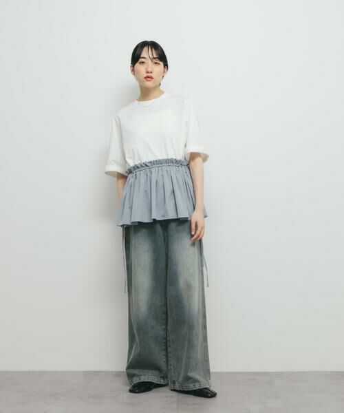 KBF / ケービーエフ Tシャツ | 汗ジミ防止ペプラムドッキングTEE | 詳細22