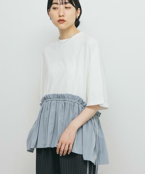 KBF / ケービーエフ Tシャツ | 汗ジミ防止ペプラムドッキングTEE | 詳細13