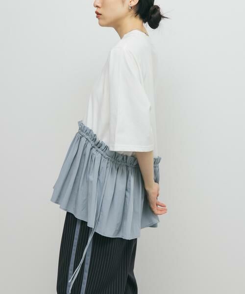 KBF / ケービーエフ Tシャツ | 汗ジミ防止ペプラムドッキングTEE | 詳細15