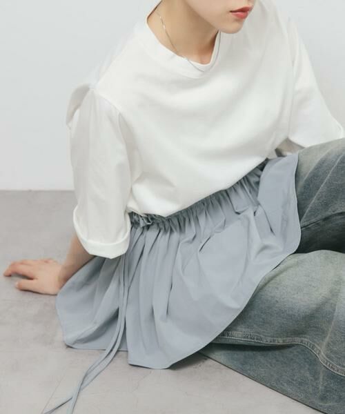 KBF / ケービーエフ Tシャツ | 汗ジミ防止ペプラムドッキングTEE | 詳細16