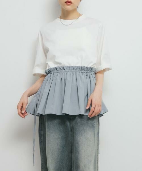 KBF / ケービーエフ Tシャツ | 汗ジミ防止ペプラムドッキングTEE | 詳細19