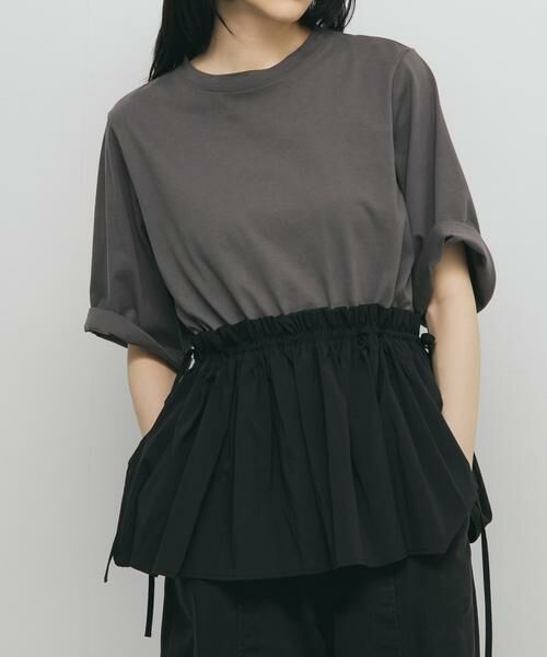 KBF / ケービーエフ Tシャツ | 汗ジミ防止ペプラムドッキングTEE | 詳細27