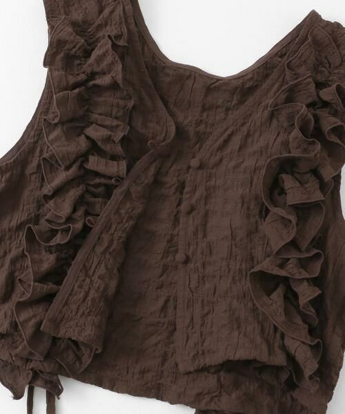 KBF / ケービーエフ ベスト | 2WAYフリルノースリーブトップス | 詳細9