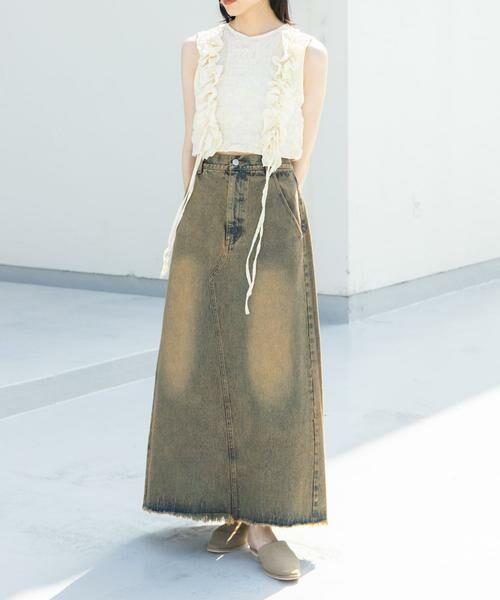 KBF / ケービーエフ ベスト | 2WAYフリルノースリーブトップス | 詳細14