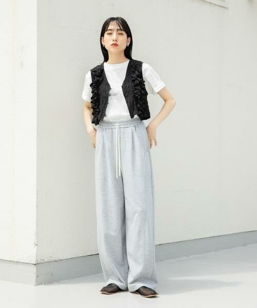 KBF / ケービーエフ ベスト | 2WAYフリルノースリーブトップス | 詳細21