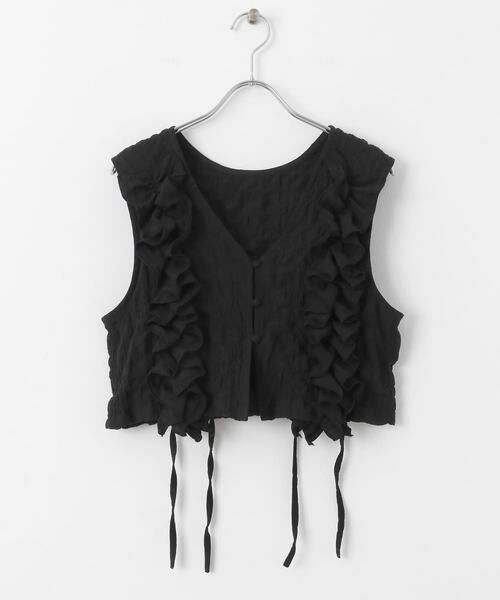 KBF / ケービーエフ ベスト | 2WAYフリルノースリーブトップス | 詳細26