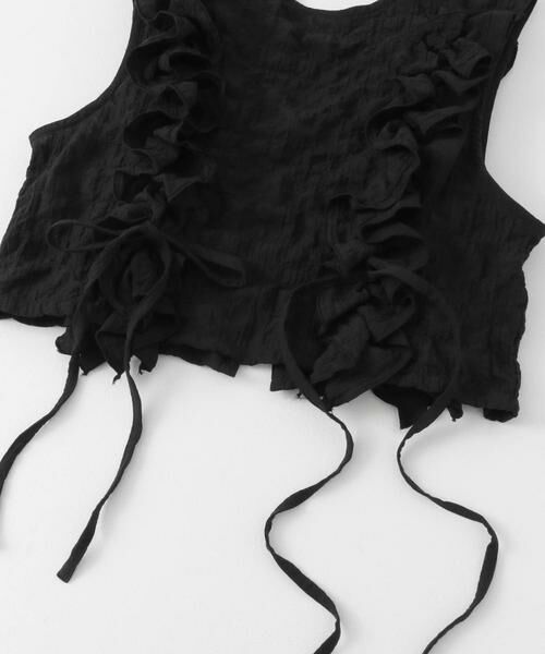 KBF / ケービーエフ ベスト | 2WAYフリルノースリーブトップス | 詳細27