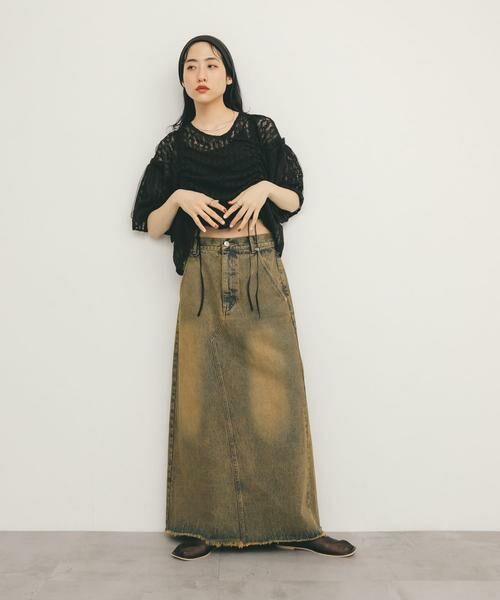 KBF / ケービーエフ シャツ・ブラウス | ドロストレーストップス | 詳細15