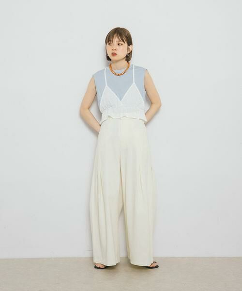 KBF / ケービーエフ Tシャツ | ビスチェドッキングトップス | 詳細4