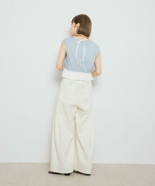 KBF / ケービーエフ Tシャツ | ビスチェドッキングトップス | 詳細7