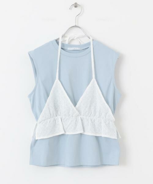 KBF / ケービーエフ Tシャツ | ビスチェドッキングトップス | 詳細8