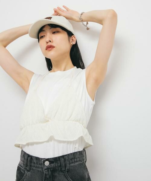 KBF / ケービーエフ Tシャツ | ビスチェドッキングトップス | 詳細14