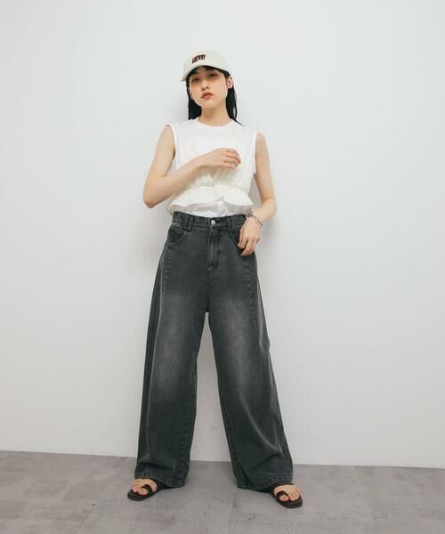 KBF / ケービーエフ Tシャツ | ビスチェドッキングトップス | 詳細17