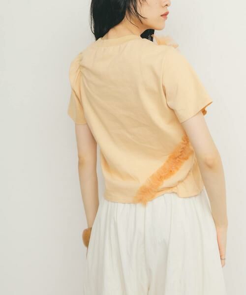 KBF / ケービーエフ Tシャツ | シャーリングフリルTEE | 詳細4