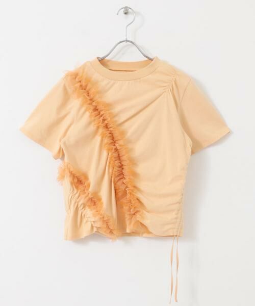 KBF / ケービーエフ Tシャツ | シャーリングフリルTEE | 詳細7