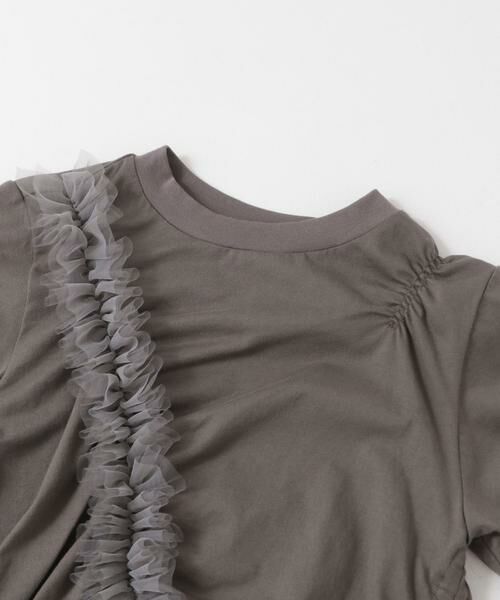 KBF / ケービーエフ Tシャツ | シャーリングフリルTEE | 詳細18