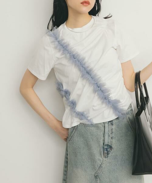 KBF / ケービーエフ Tシャツ | シャーリングフリルTEE | 詳細23