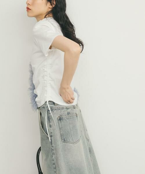 KBF / ケービーエフ Tシャツ | シャーリングフリルTEE | 詳細25