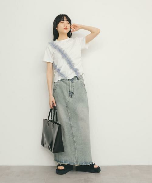 KBF / ケービーエフ Tシャツ | シャーリングフリルTEE | 詳細27