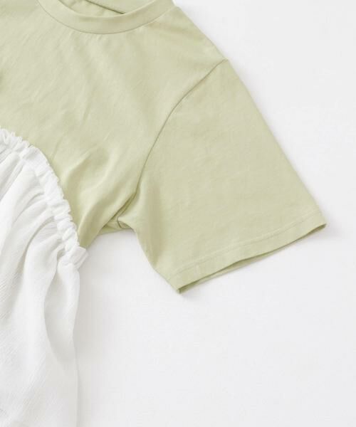 KBF / ケービーエフ Tシャツ | アシメフリルドッキングTEE | 詳細8