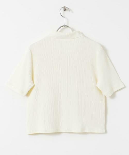 KBF / ケービーエフ Tシャツ | フロントホックシャーリングRIBトップス | 詳細7