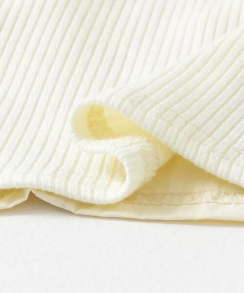 KBF / ケービーエフ Tシャツ | フロントホックシャーリングRIBトップス | 詳細9