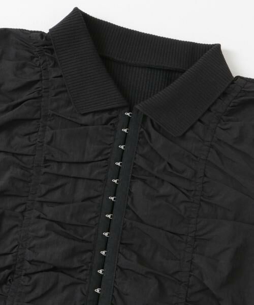 KBF / ケービーエフ Tシャツ | フロントホックシャーリングRIBトップス | 詳細20