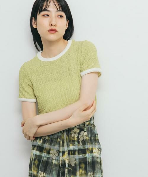 KBF / ケービーエフ Tシャツ | バイカラーレースTEE | 詳細2