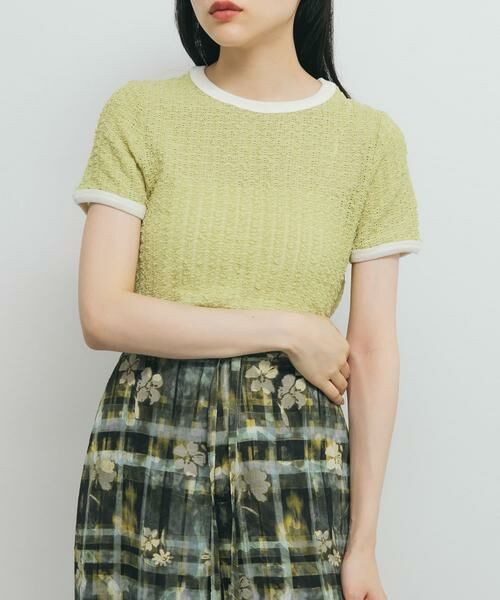 KBF / ケービーエフ Tシャツ | バイカラーレースTEE | 詳細3