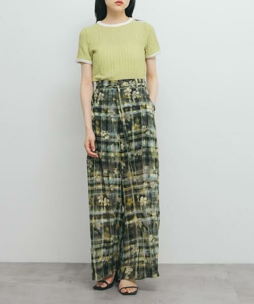 KBF / ケービーエフ Tシャツ | バイカラーレースTEE | 詳細5