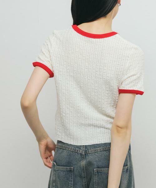 KBF / ケービーエフ Tシャツ | バイカラーレースTEE | 詳細19