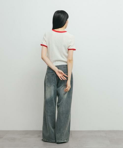 KBF / ケービーエフ Tシャツ | バイカラーレースTEE | 詳細22