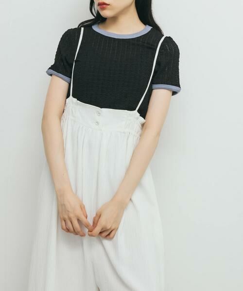 KBF / ケービーエフ Tシャツ | バイカラーレースTEE | 詳細25