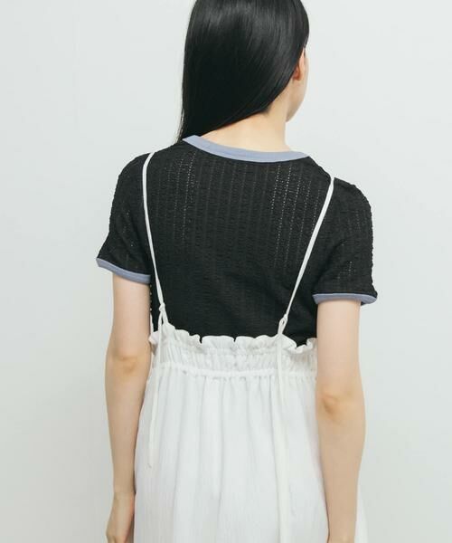 KBF / ケービーエフ Tシャツ | バイカラーレースTEE | 詳細27