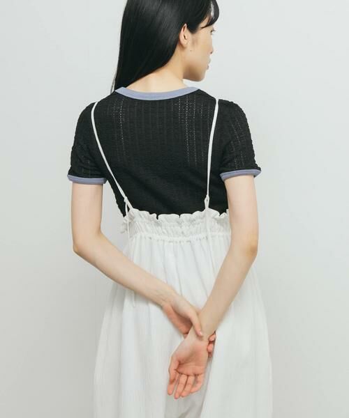 KBF / ケービーエフ Tシャツ | バイカラーレースTEE | 詳細28