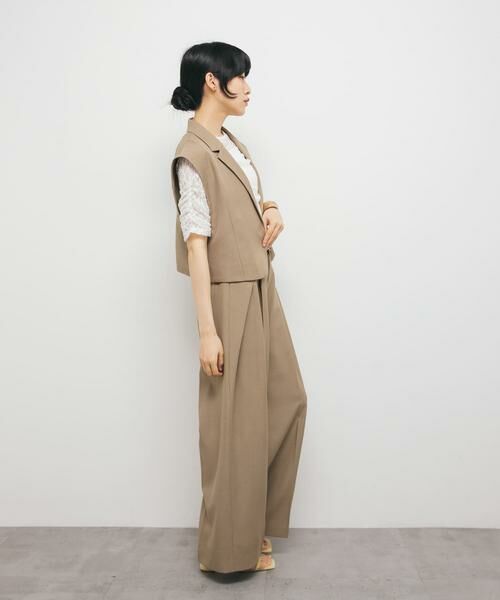 KBF / ケービーエフ Tシャツ | ハーフスリーブドレープレースTEE | 詳細6