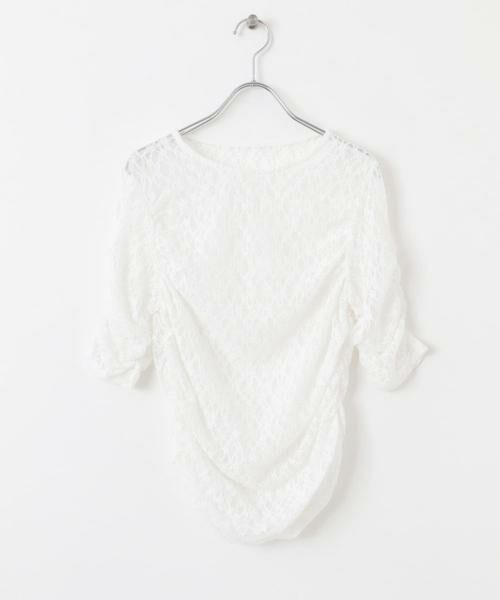 KBF / ケービーエフ Tシャツ | ハーフスリーブドレープレースTEE | 詳細7