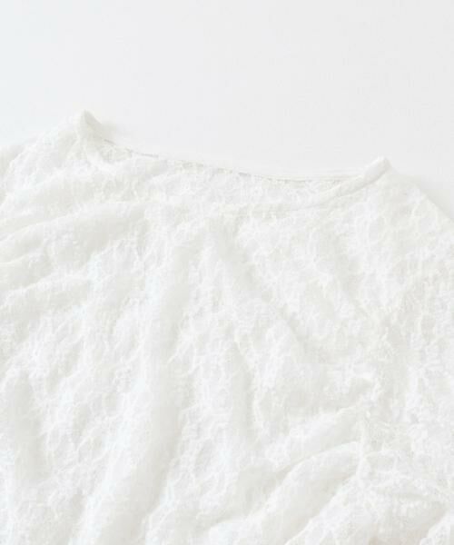 KBF / ケービーエフ Tシャツ | ハーフスリーブドレープレースTEE | 詳細8