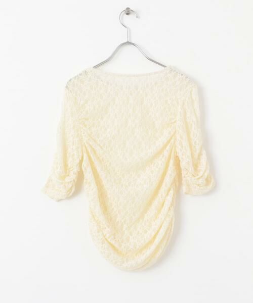 KBF / ケービーエフ Tシャツ | ハーフスリーブドレープレースTEE | 詳細17