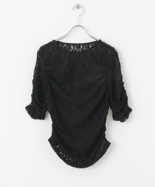 KBF / ケービーエフ Tシャツ | ハーフスリーブドレープレースTEE | 詳細27