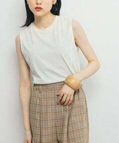 KBF / ケービーエフ Tシャツ | デザインステッチスリーブレスカットソー