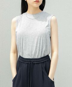 KBF / ケービーエフ Tシャツ | デザインステッチスリーブレスカットソー