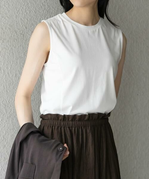 KBF / ケービーエフ Tシャツ | デザインステッチスリーブレスカットソー | 詳細2