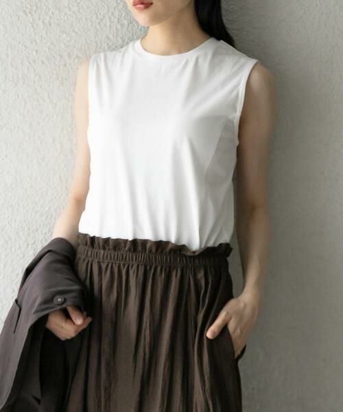 KBF / ケービーエフ Tシャツ | デザインステッチスリーブレスカットソー | 詳細3