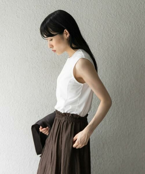 KBF / ケービーエフ Tシャツ | デザインステッチスリーブレスカットソー | 詳細4