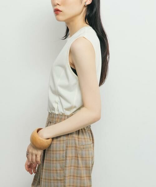 KBF / ケービーエフ Tシャツ | デザインステッチスリーブレスカットソー | 詳細11